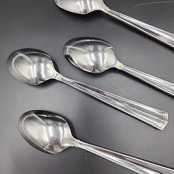 Yamazaki ICON AFFINITY Stainless 18/8  Patrick Place Oval Soup Spoon Set of 4 - Picture 6 of 7